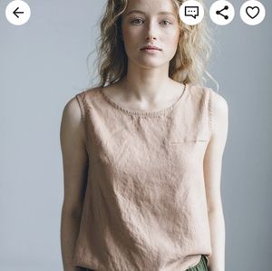 Linenfox Tank Top XS in bright pink watermelon
